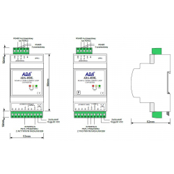 Konwerter RS-485 na Pętlę Prądową dwuprzewodową CLO ADA-4028L-1-1-1-A-2-3 Cel-Mar